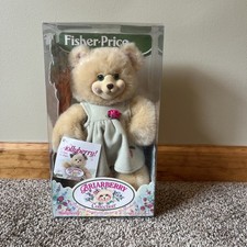 Vtg 1998 Fisher Price Briarberry MollyBerry Plush 9" Green Dress Has Bows NRFB