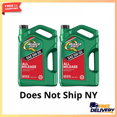 2pk Quaker State All Mileage 5W-30 Motor Oil 5 Quart Synthetic Blend Engine Oil