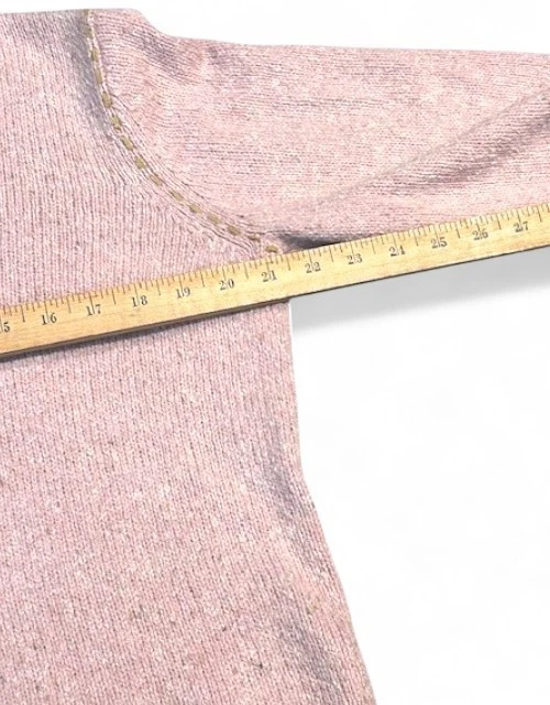 Suéter De Colección Crazy Horse Rosa Cuello en V L Cottagecore Coqueta Acogedor Romántico Cabaña Foto 4 de 4