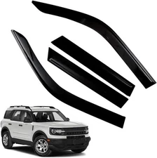 Tape-on window deflectors for 2021-2024 SUV, 4 pcs