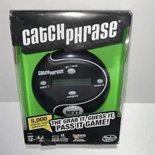 Catch Phrase Handheld Electronic Game Hasbro Black & Gray - New In Damaged Box