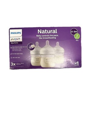 Philips AVENT Natural Bottle Set 125ml 0m+ BPA-Free Anti Colic SCY900/03
