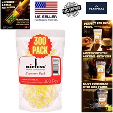 300 Cigarette Filters That Remove Tar and Chemicals, Reusable Filter Tips, Ta...