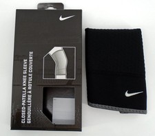 Nike Closed Patella Knee Sleeve Adult Small Compression Black/White
