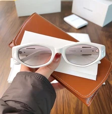 GentleMonster Sunglasses  Vegax W2 White Frame Gray Lenses