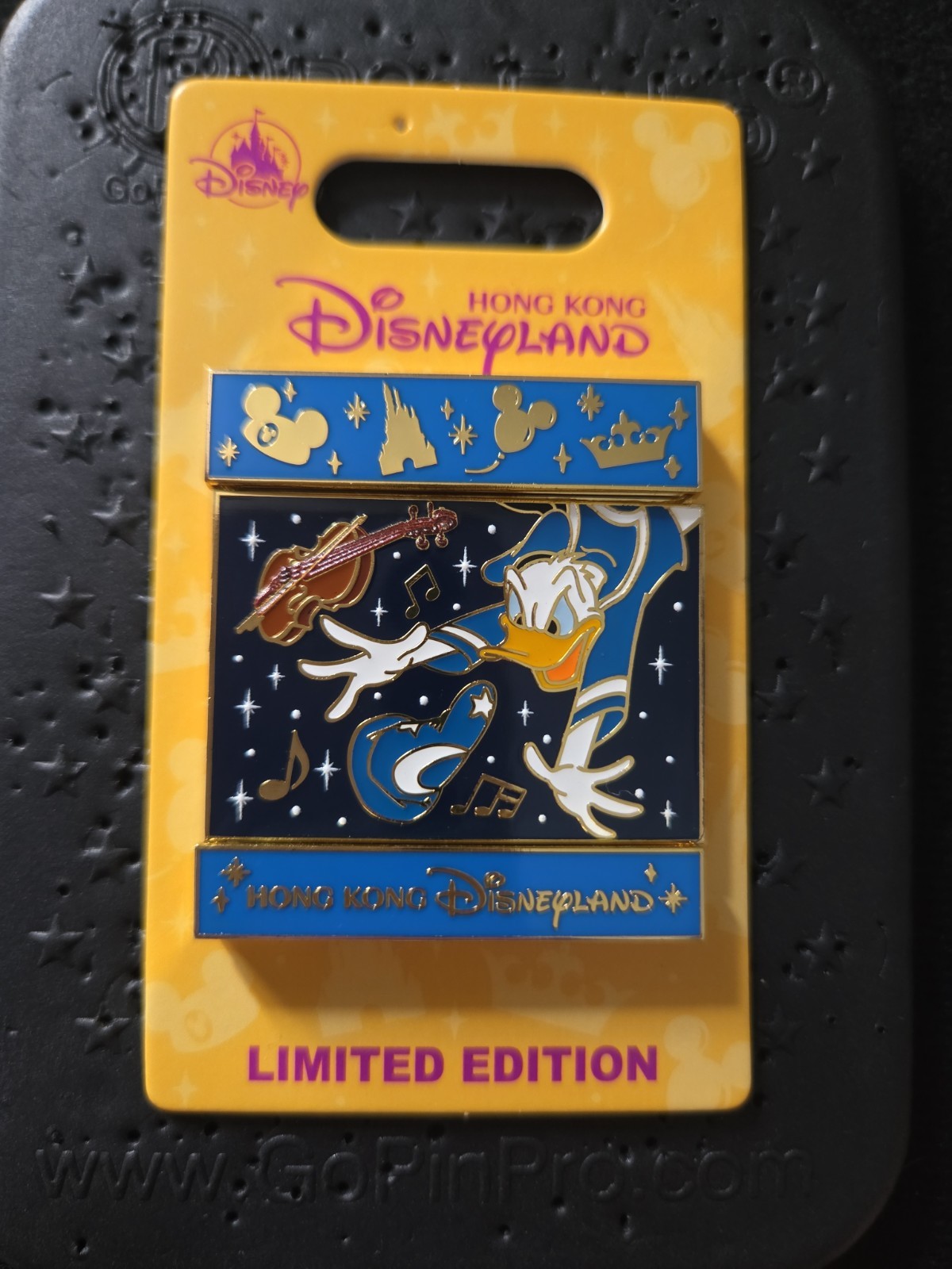 Hong Kong Disneyland Pin Philharmagic Donald Duck Mickey Mouse Pin LE500 