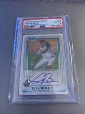 🔥 2011 Bowman Chrome Draft Prospect Trevor Bauer Autograph RC PSA Dodgers Reds