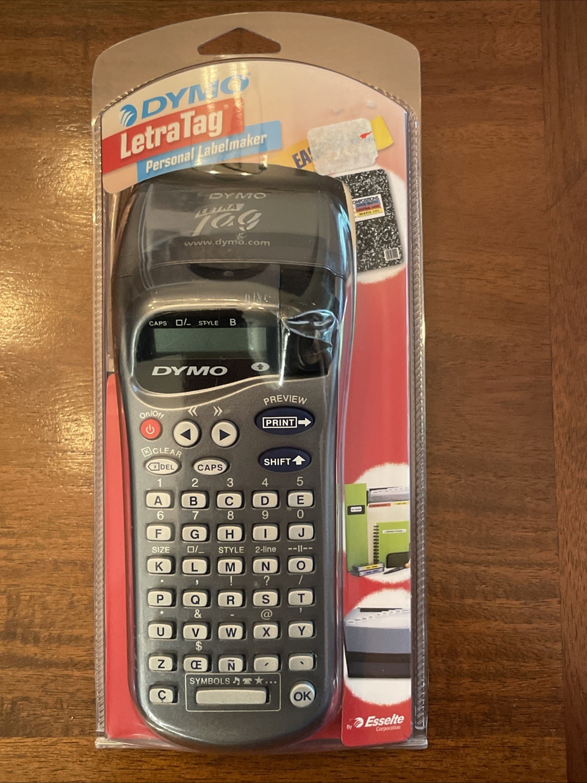 New DYMO Gray Letra Tag Handheld Electronic Label Maker Machine Model 18588