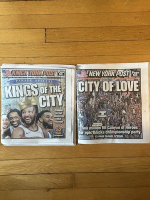 BUNDLE New York Post June 18 and 19 2026 NY Knicks NBA Parade Newspaper