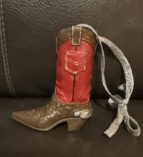     Cowboy Boot Christmas Tree Ornament   Western Decor