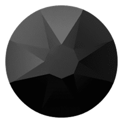 JET BLACK Swarovski Crystal Flatback Rhinestones 3ss 5ss 7ss 9ss 12ss 16ss 20ss