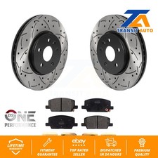 Front Drilled Slot Brake Rotors Semi-Metallic Pad Kit For Buick Encore Chevrolet