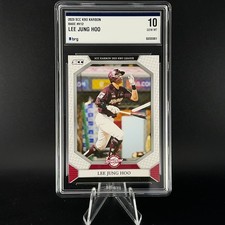 [BRG 10] GEM MT JUNG HOO LEE 2023 KBO Official hitting design sports card