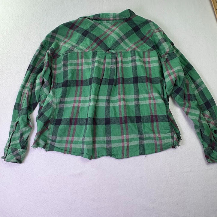 BDG  Rayne Patchwork Button Down Cropped Shirt So… - image 5