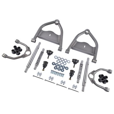 Front Upper & Lower Narrowed Tubular Control Arms Set For Chevy C10 Truck 73-87