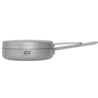 AMT 316TI 5 Layers stainless steel Nonstick pan with lid 22cm/ 8.7