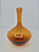 Vintage MCM Blenko 6630s Decanter In Honey 7.5  Base Only