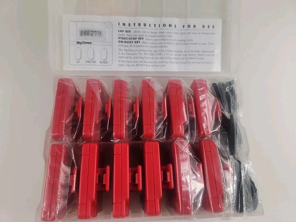 MyChron Student Personal Timer Red Stopwatch Stokes Publishing(12 PCS) 262 - Image 3 of 4