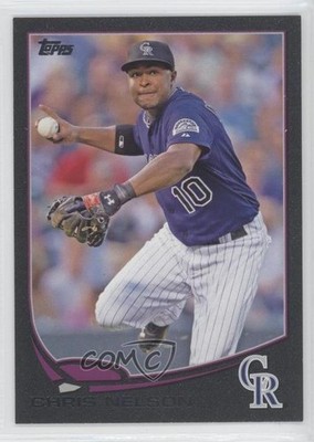 2013 Topps Black 20/62 Chris Nelson #427 0p8