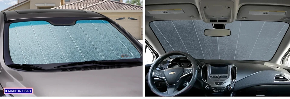 Premium Plegable Ajuste Personalizado Parasol y Bolsa para MERCEDES-BENZ Shield Hecho en EE. UU. Foto 2 de 4