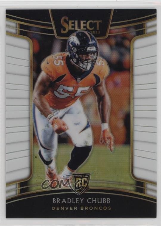 2018 Panini Select Concourse White Prizm /75 Bradley Chubb #78 hg6