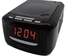 (1) SYLVANIA Proscan CD Clock Radio with USB Charger Black New