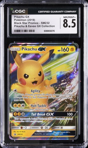 Pikachu-GX graded CGC 8.5 for sale on eBay