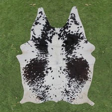 100 Real Natural Area Cow Hair On Cowhide Skin Floor Rug Carpet 67"x55" CC1412