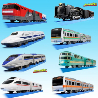 Takara Tomy Plarail Motorized Japan Shinkansen Bullet Engine Toy Train, Truck