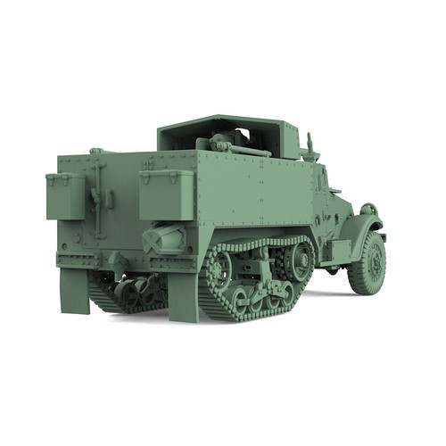 SSMODEL 551 V2.0 1/200 Military Model Kit US M3 Multiple Gun Motor Carriage - Picture 4 of 5