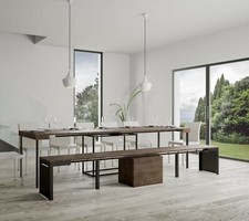 Panca allungabile WALK noce fino a 305cm