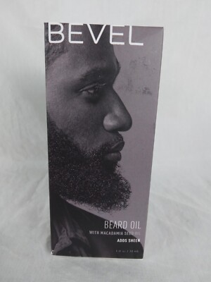 Bevel Beard Oil With Macadamia Seed Oil Adds Sheen  1 fl oz 