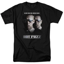 Hot Fuzz: Pegg & Frost Mens Adult Unisex T-Shirt -Available in Sm to 5x
