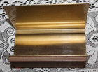 Vtg  Duk-It McDonald Products Organizer Mail Holder Walnut Metal Modern Design — photo 7