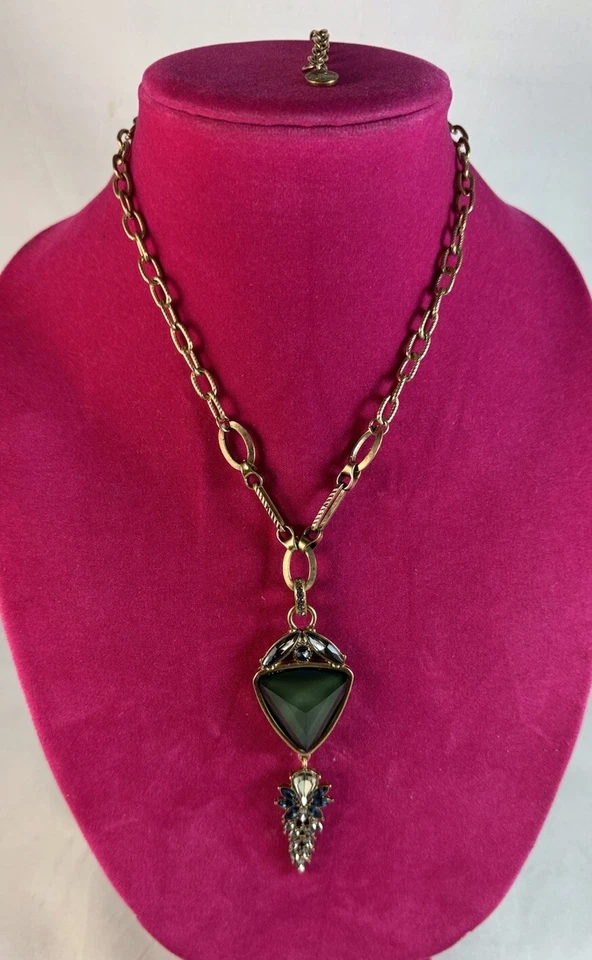 Collar colgante de piedra de color tono dorado R.J. Graziano ~ 19" Foto 2 de 4