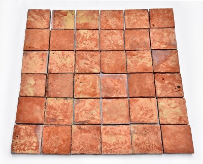 Tomettes Anciennes Jaune 20x20cm