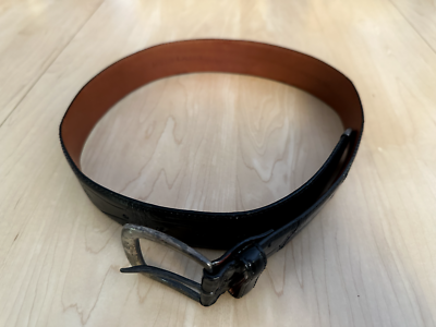 Ralph Lauren Black 100% Alligator Leather .925 Sterling  display picture 3