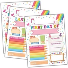 Unicorn First Day of School Sign and Last Day of School Sign -Preschool,Back to