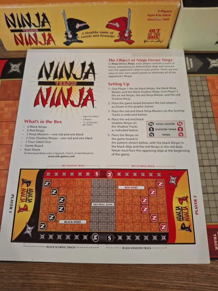 2009 Ninja Versus Ninja by Tushar Gheewala Out Of The Box Board Game Complete - Image 3 of 4