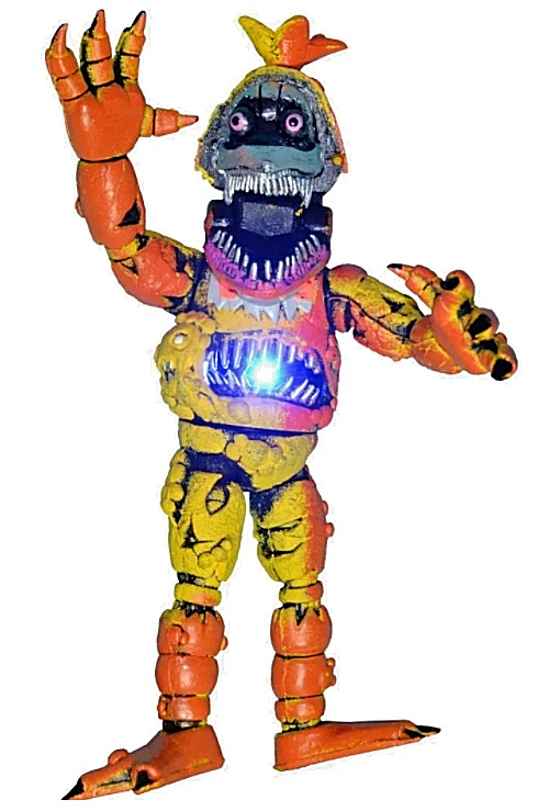 FNAF ANIMATRONIC TWISTED FOXY action figure size 8 Five Nights at Freddy's  ⚡⚡⚡⚡