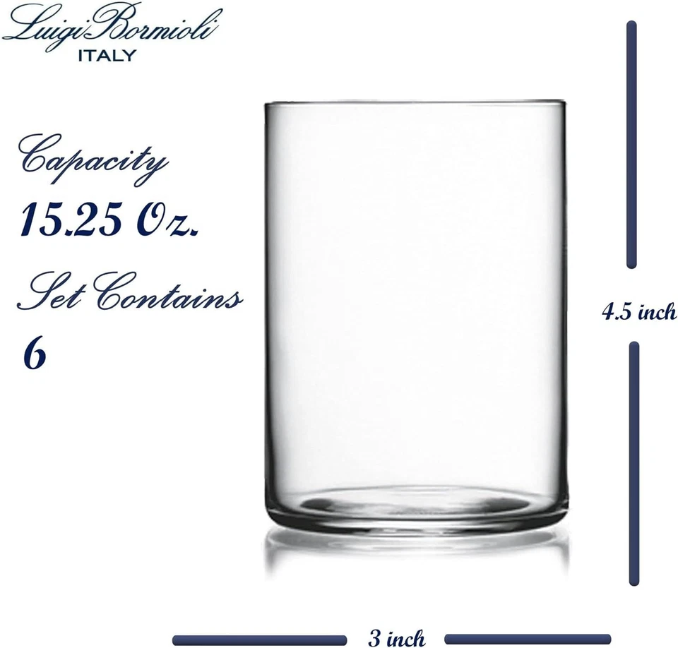 Juego de 6 vasos multiusos Luigi Bormioli Top Class 12,25 oz Foto 3 de 4