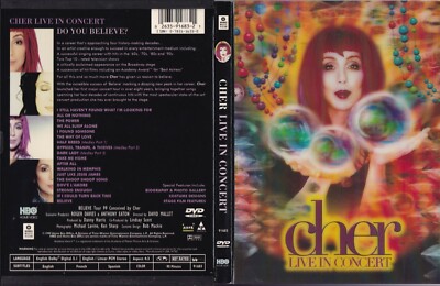 Cher - Live In Concert (DVD, 1999, Closed Captioned) 26359168321| eBay
