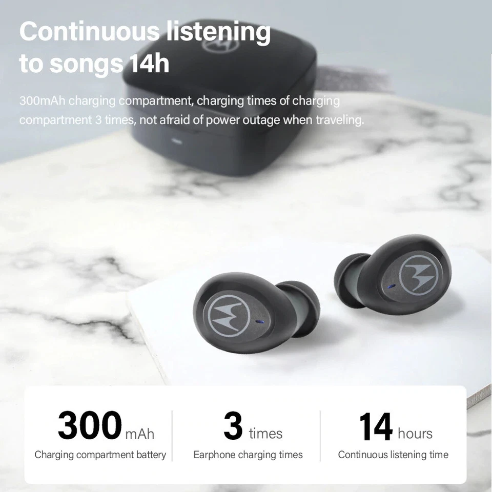 Auriculares inalámbricos Motorola Bluetooth 5.0 reducción de ruido + Alexa, Google (GiFT gratis Foto 4 de 4