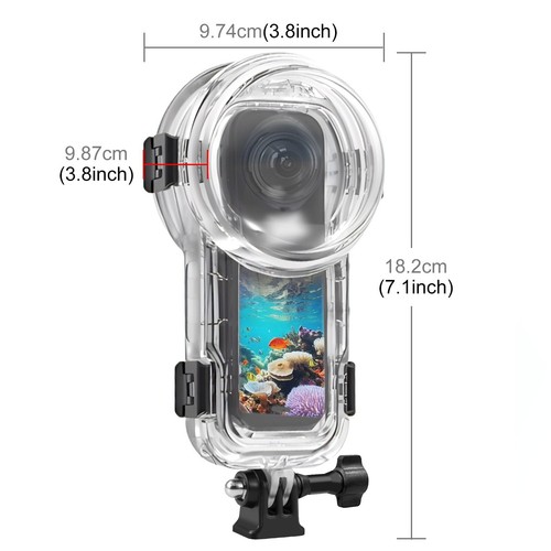 Kit d'accessoires housse étui bâton selfie étanche sous-marin pour Insta360 X5 - Photo 73 sur 91
