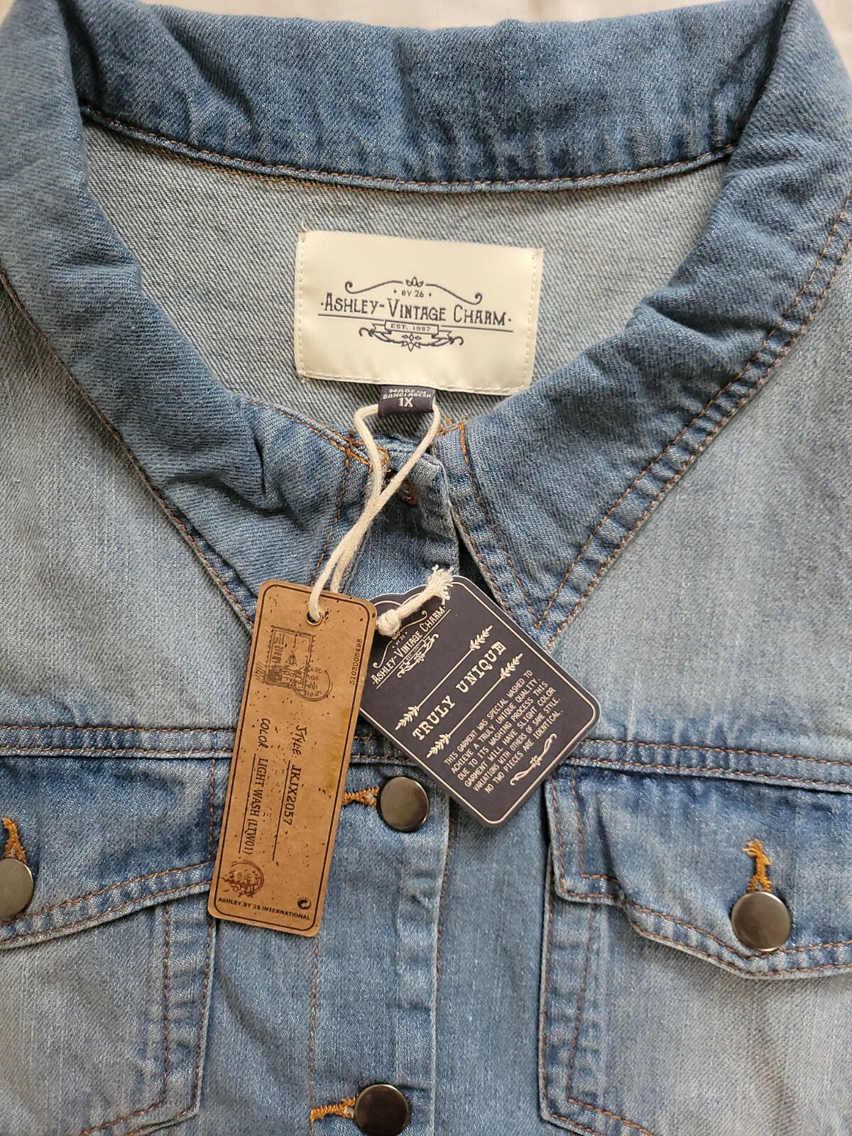 Ashley Vintage Charm Denim Jacket eBay