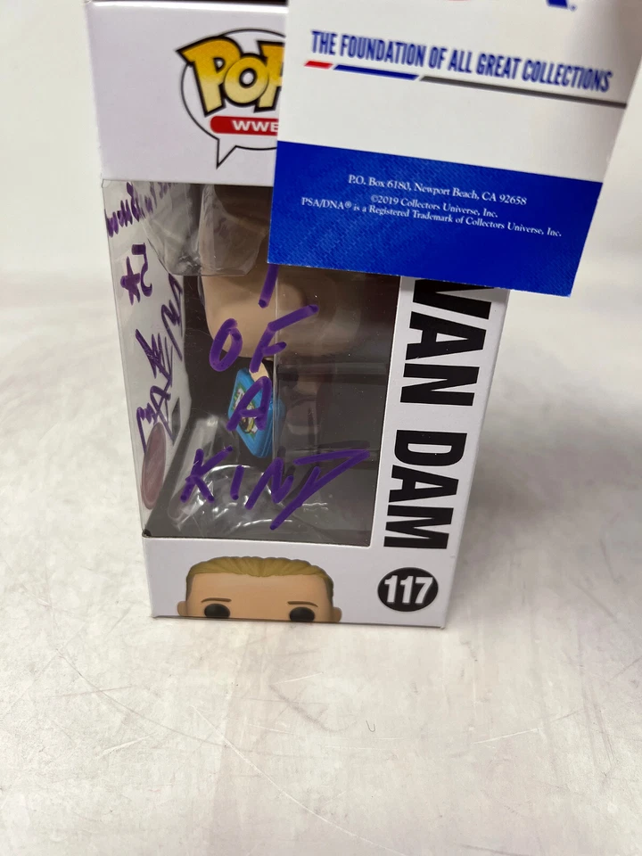 ROB VAN DAM WWF WWE ECW Signed Funko Pop Figure 117 New in Box w/COA PSA purple2 - Image 2 of 4