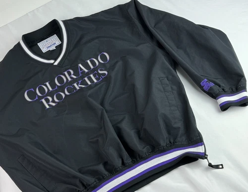 Colorado Rockies MLB Baseball ~ Starter Adult XL ~ Pullover Windbreaker Vtg 90s