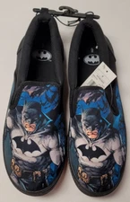 BATMAN Slip On Canvas Shoes Men's Bioworld New With Tags