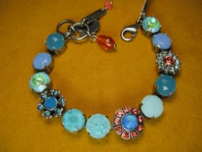 MARIANA BRACELET SWAROVSKI CRYSTALS MOSAIC BLUE RED MULTI COLOR Gift Christmas