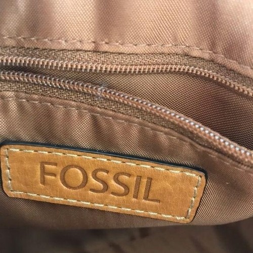 Fossils Pink Signature Fabric Leather Bag Women's - Picture 7 of 8